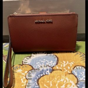 Michael Kors Double Zip Wallet Wristlet